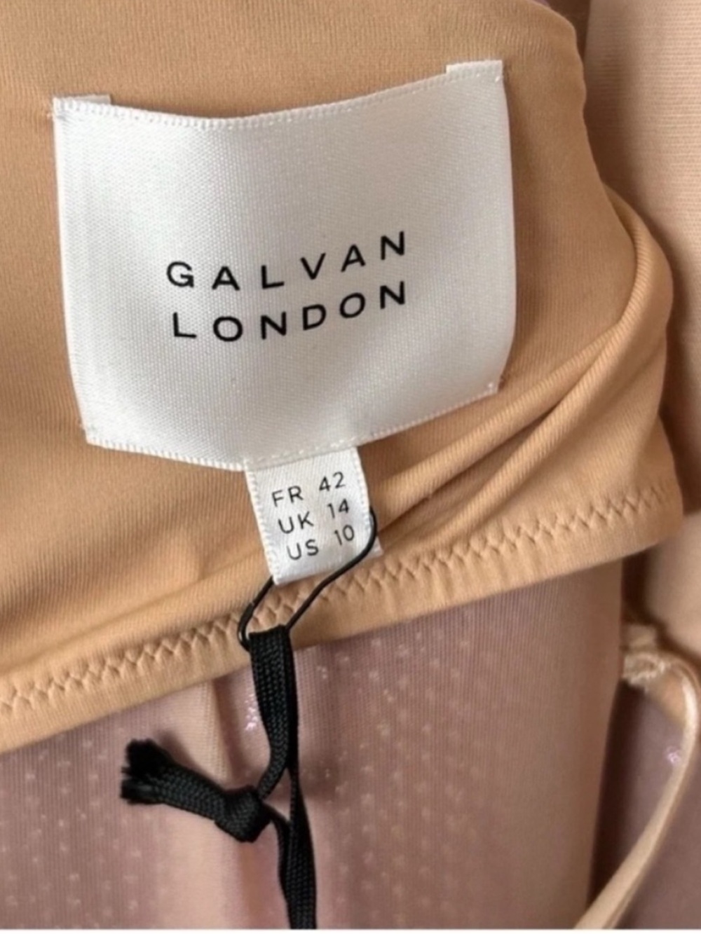Galvan London Berlin Mirrored Sequin Bustier Midi Dress NWT - Picture 10 of 12